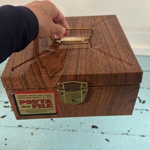 Vintage 1960s Ballonoff Porta Check file metal box No key